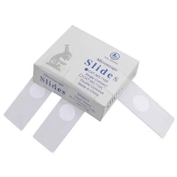 Microscope Slide Single Concave, Ground Edges (Pk50)