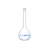 Volumetric Flask Clear Borosilicate Glass - Class 'B', Plastic Stopper